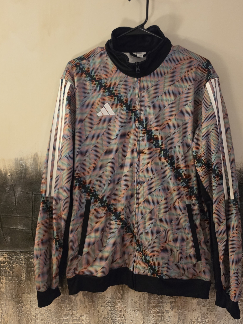 Adidas Men’s Multicolor Pattern Track Jacket